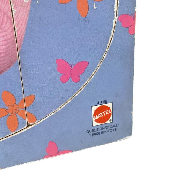 Mattel Barbie 1998 90s Barbie with Kittens Wooden Puzzle Complete - Picture 2 of 3